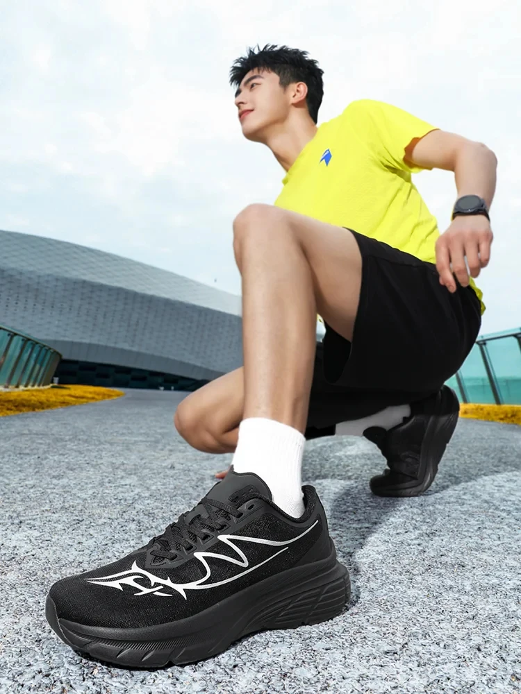 Black plus Wide Width Men's Athletic Shoes Lightweight Breathable Mesh Cushioned Sole Anti-Slip for Long Distance Jogging And Ca
Black plus Wide Width Men's Athletic Shoes Lightweight Breathable Mesh Cushioned Sole Anti-Slip for Long Distance Jogging And Ca
