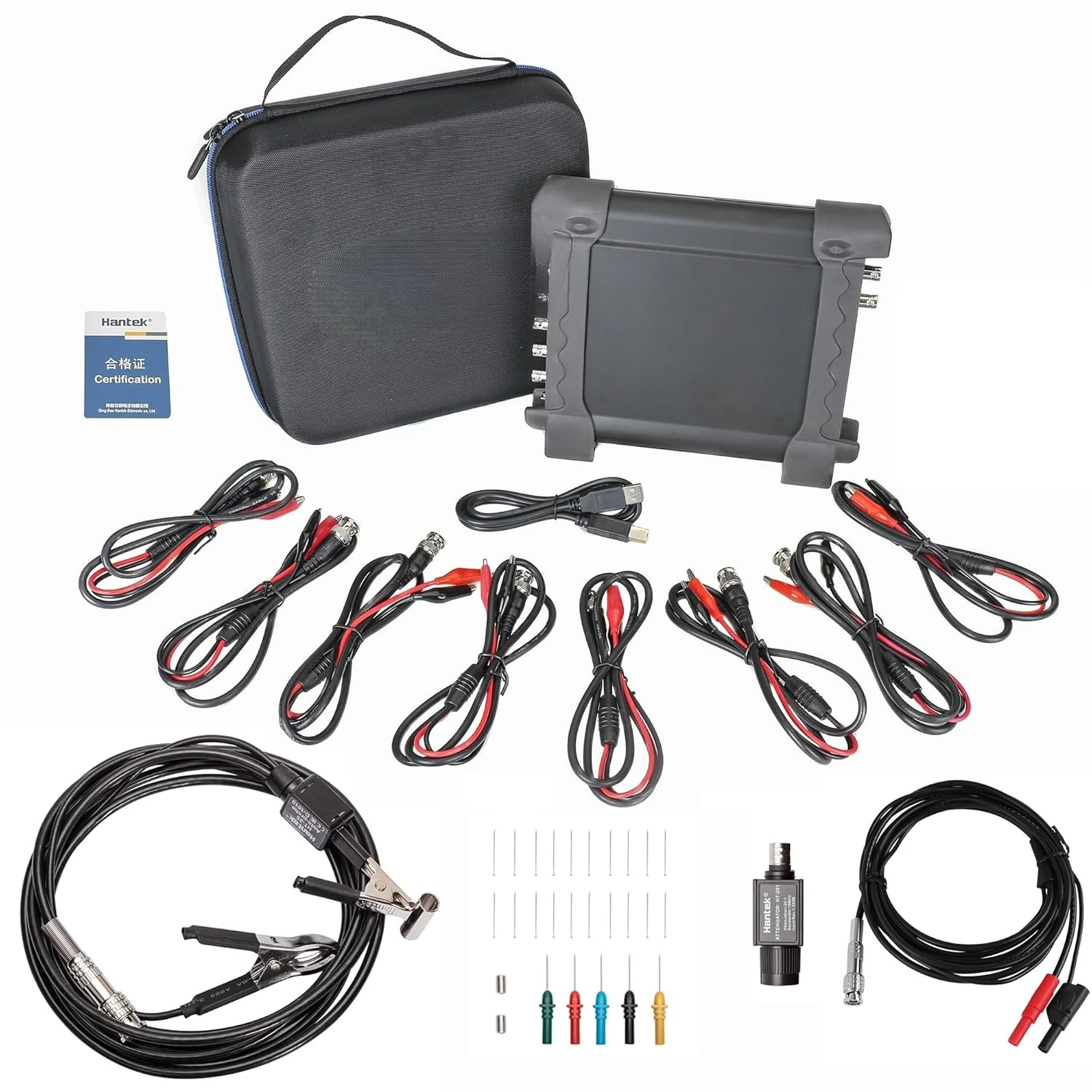 1008C+HT201+HT30A+HT307 ПК USB 8-канальный автомобильный диагностический цифровой осциллограф/DAQ/программируемый генератор
1008C+HT201+HT30A+HT307 ПК USB 8-канальный автомобильный диагностический цифровой осциллограф/DAQ/программируемый генератор