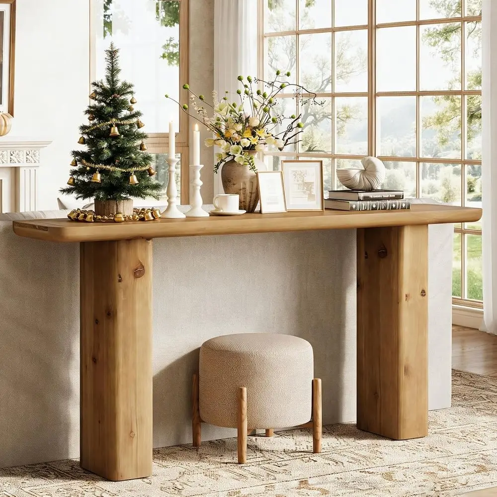 Деревенский коричневый 63, консольный столик из массива дерева для прихожей, гостиной или прихожей — простая сборка
Деревенский коричневый 63, консольный столик из массива дерева для прихожей, гостиной или прихожей — простая сборка