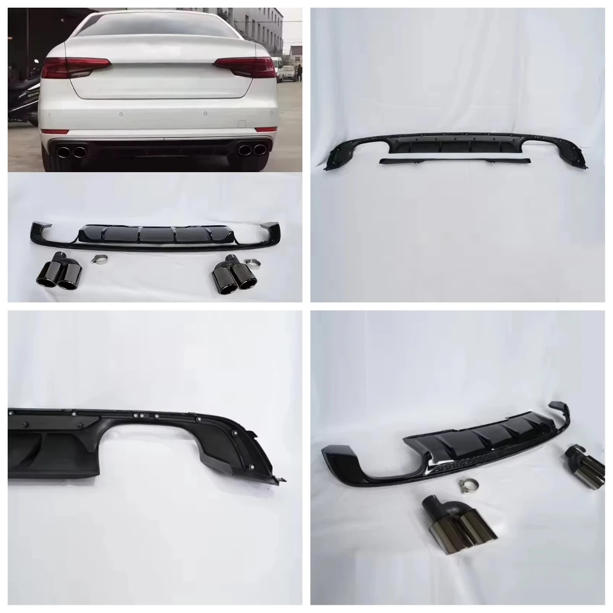 Stlf Rear Diffuser With Exhaust For A4L B9 Sedan Sline Upgrade S5 Style Tips Body Parts Rear Lip Dropshipping Agent 17-19
Stlf Rear Diffuser With Exhaust For A4L B9 Sedan Sline Upgrade S5 Style Tips Body Parts Rear Lip Dropshipping Agent 17-19