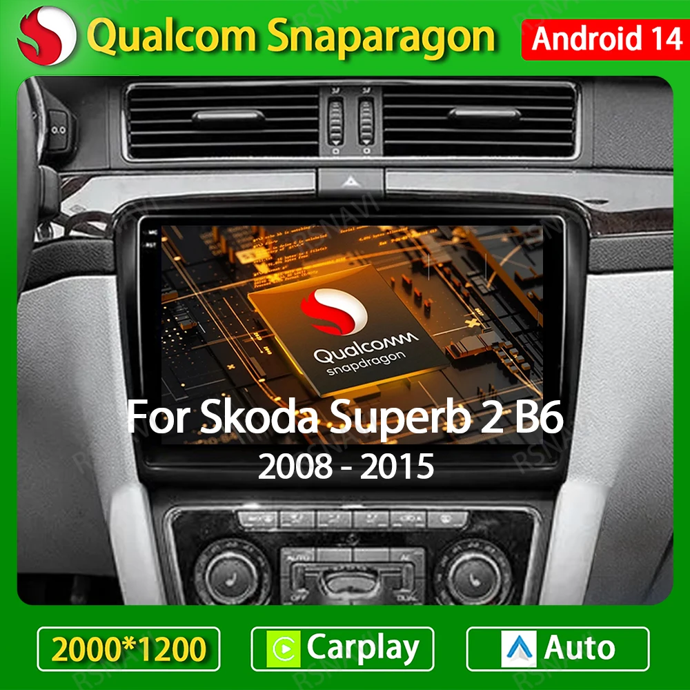 Автомобильная магнитола на Android 14 для Skoda Superb 2 B6 2008-2015, беспроводная стереосистема Carplay, автомобильный навигатор, GPS, мультимедийный видеоплеер, Wi-Fi, 4G, DSP
Автомобильная магнитола на Android 14 для Skoda Superb 2 B6 2008-2015, беспроводная стереосистема Carplay, автомобильный навигатор, GPS, мультимедийный видеоплеер, Wi-Fi, 4G, DSP