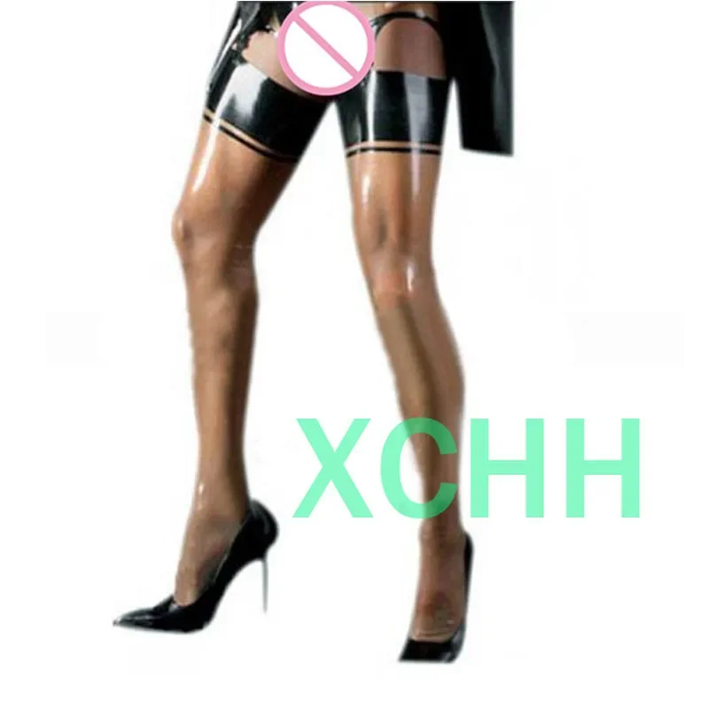 Women Female Handmade Latex Stockings Thigh Boots Socks Transparent with Black for Women
Women Female Handmade Latex Stockings Thigh Boots Socks Transparent with Black for Women