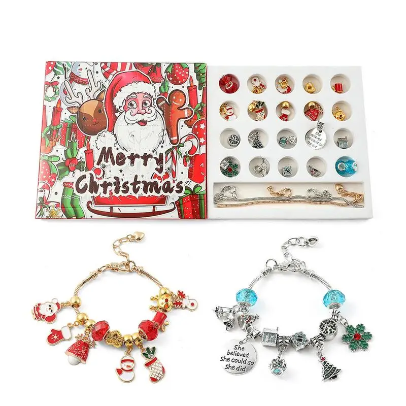Christmas Advent Calendar Bracelets 24 Beads Christmas Bead Set Jewelry DIY For Christmas Bell Elk Bracelet Kit Birthday Gift
Christmas Advent Calendar Bracelets 24 Beads Christmas Bead Set Jewelry DIY For Christmas Bell Elk Bracelet Kit Birthday Gift