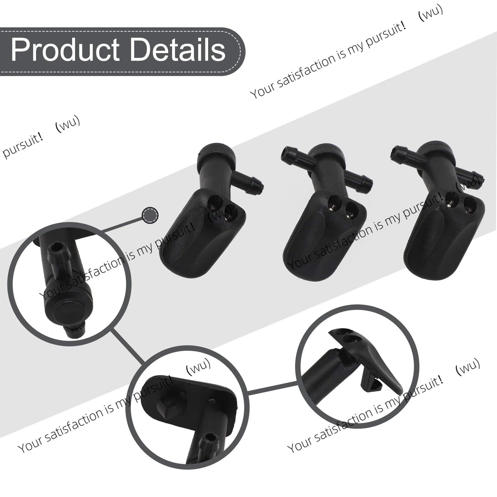 3Pcs Windshield Washer Nozzle Wiper for Saab 93 93X Auto Hole
3Pcs Windshield Washer Nozzle Wiper for Saab 93 93X Auto Hole