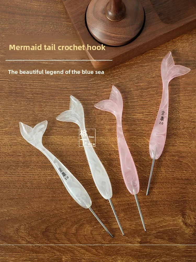 Jinlan Fishtail Crochet Pink Resin Handle Fine Throwing Needle Handmade DIY Wool Knitting Tool
Jinlan Fishtail Crochet Pink Resin Handle Fine Throwing Needle Handmade DIY Wool Knitting Tool