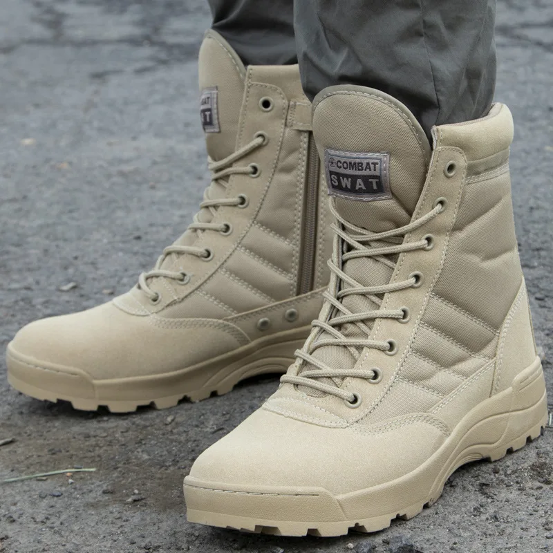 Unisex Tactical Combat Boots High Top Outdoor Military Style Shoes for Men and Women Breathable Hiking Trekking and Field Use
Unisex Tactical Combat Boots High Top Outdoor Military Style Shoes for Men and Women Breathable Hiking Trekking and Field Use