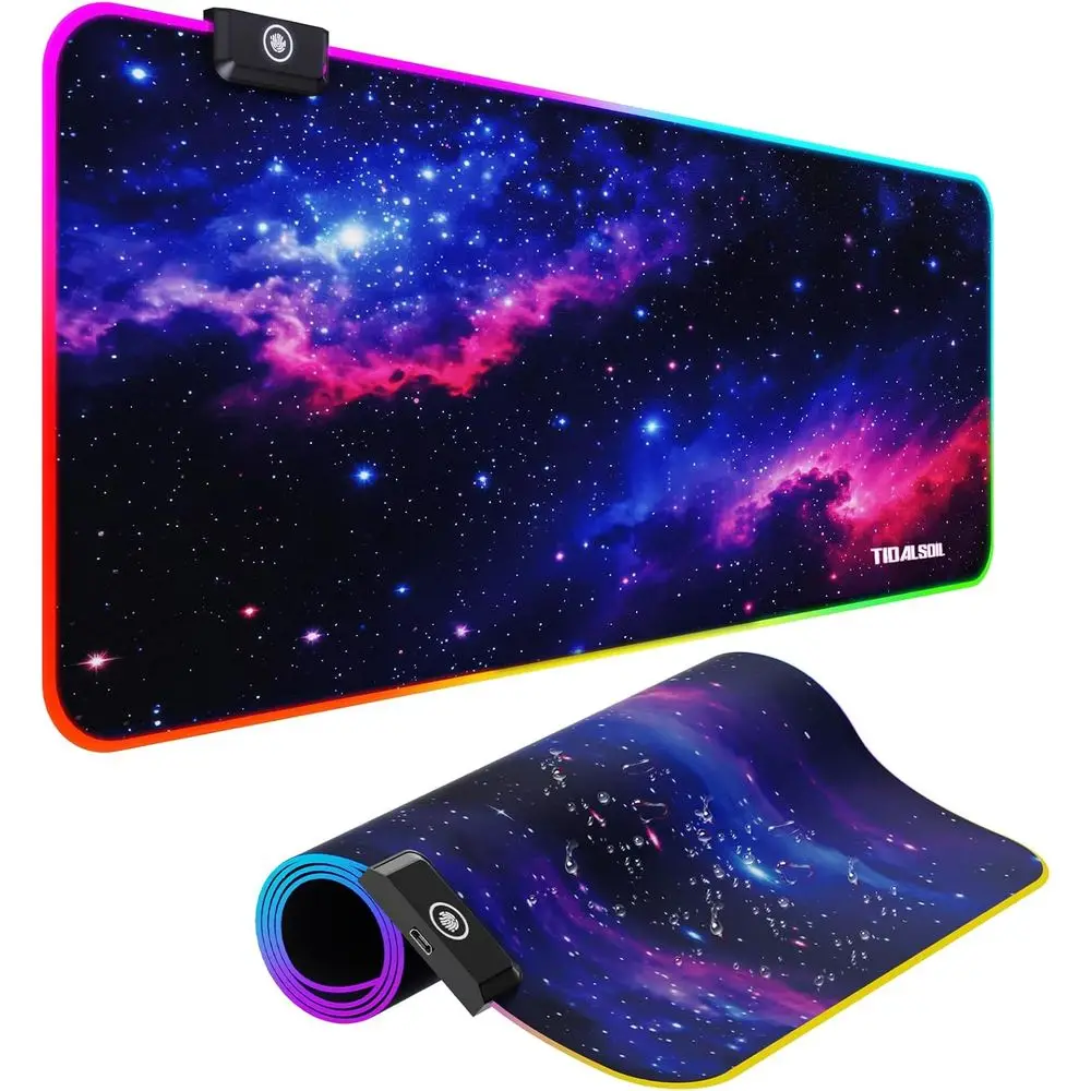 Starry Sky Design Oversized Gaming Mouse Pad with 12 Lights, Non-Slip Base, 800x300mm
Starry Sky Design Oversized Gaming Mouse Pad with 12 Lights, Non-Slip Base, 800x300mm
