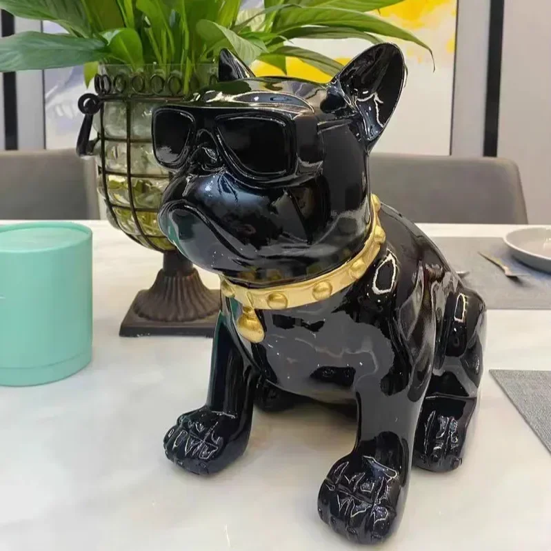Cool French bulldog sculpture can not get out Piggy bank Home decor sunglasses dog can take out Piggy bank large capacity gifts
Cool French bulldog sculpture can not get out Piggy bank Home decor sunglasses dog can take out Piggy bank large capacity gifts