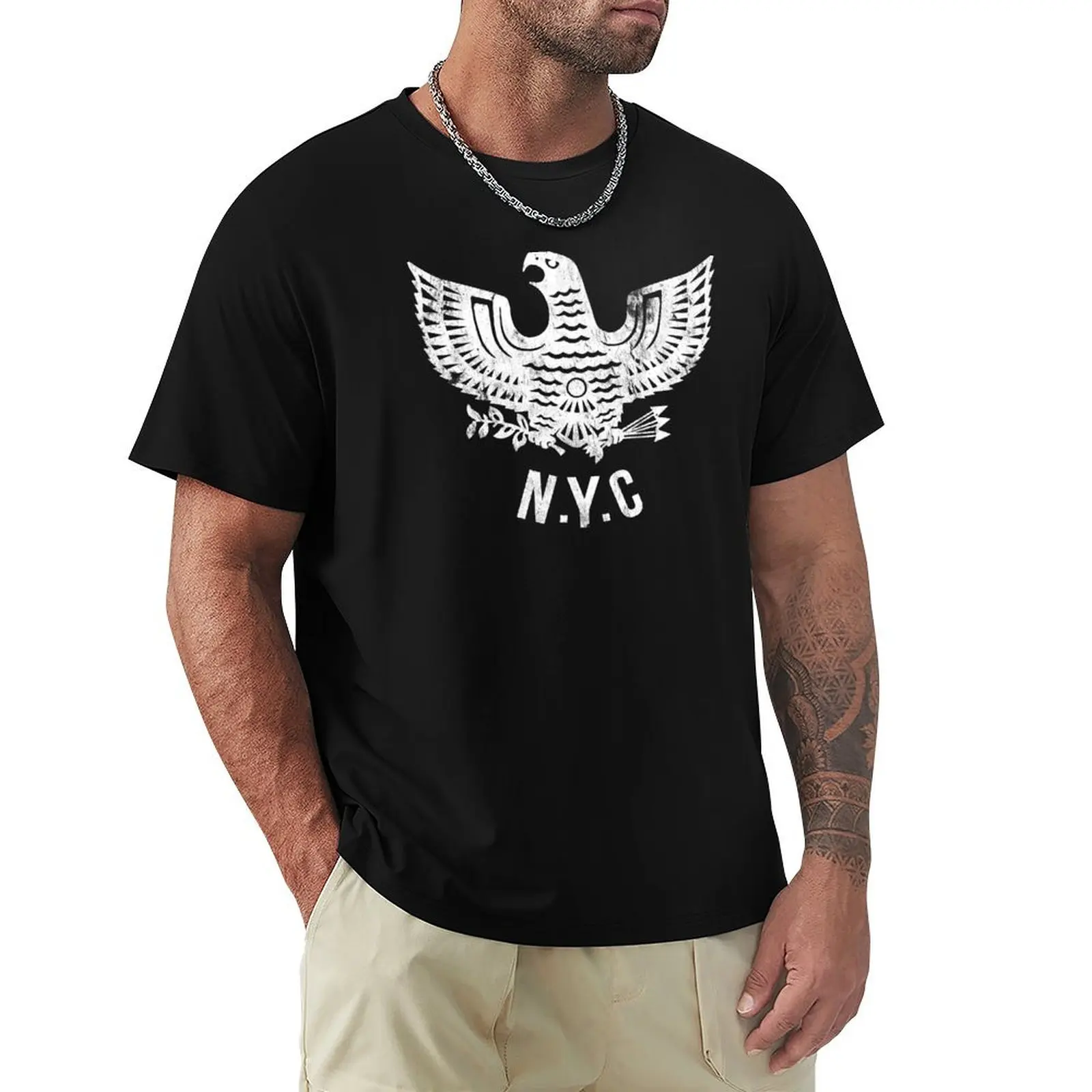 NYC Eagle distressed (white) T-Shirt Casual Trendy Streetwear Tee Shirt
NYC Eagle distressed (white) T-Shirt Casual Trendy Streetwear Tee Shirt