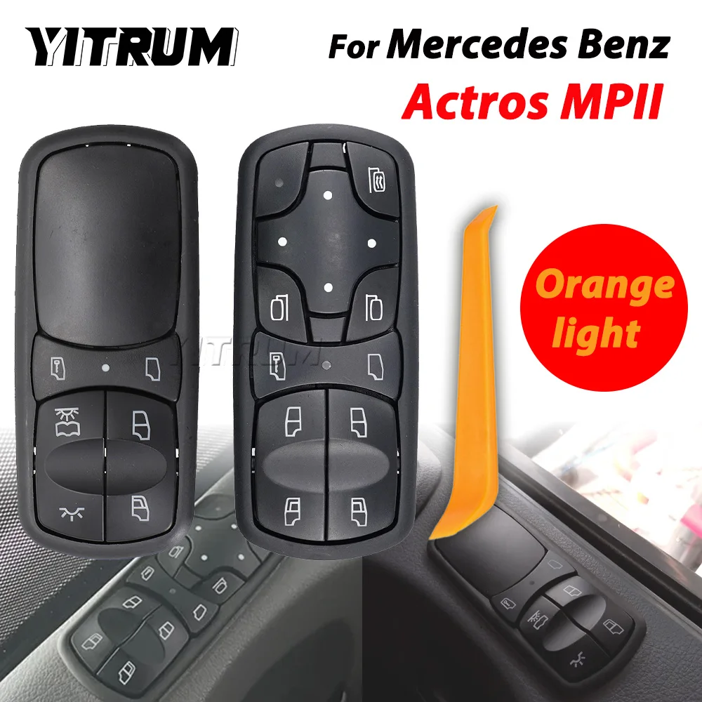 YITRUM For Mercedes Benz Actros MP1 MP2 Truck Power Window Switch A9438200197 A9438200097 Control Glass Lifter Button
YITRUM For Mercedes Benz Actros MP1 MP2 Truck Power Window Switch A9438200197 A9438200097 Control Glass Lifter Button