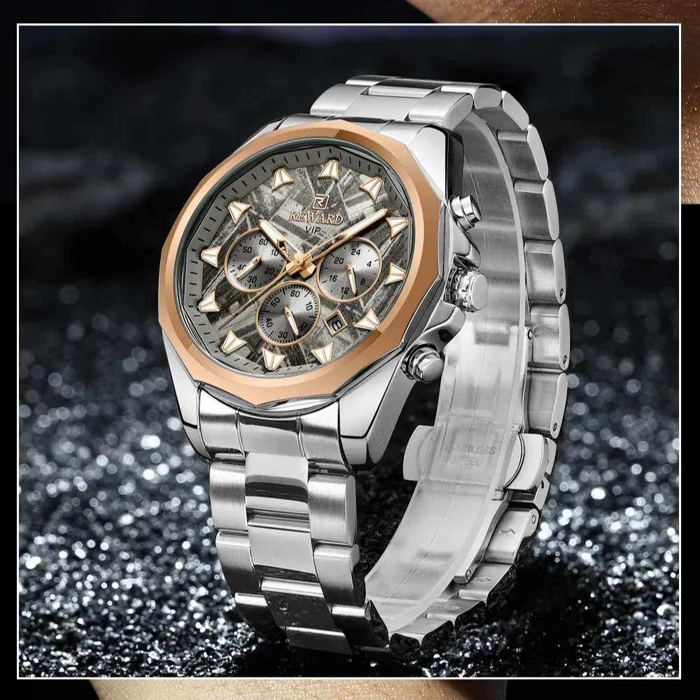 REWARD 812052M Steel Strip Fashion Business Men's Watch Chronograph Luminous Waterproof Calendar Luxury Watches for Men Часы
REWARD 812052M Steel Strip Fashion Business Men's Watch Chronograph Luminous Waterproof Calendar Luxury Watches for Men Часы