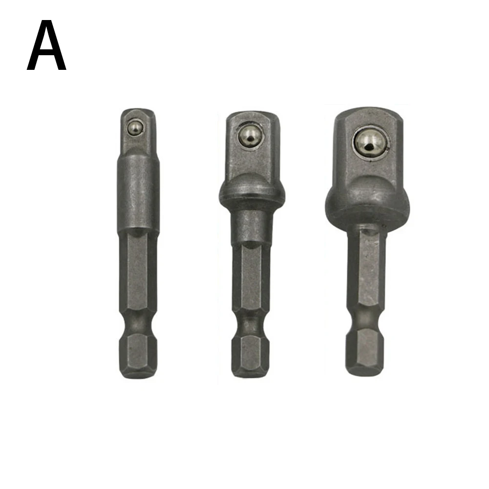 3pcs 50mm 1/4 Hex Shank Socket Adapter 1/2" 3/8" 1/4" Power Drill Bit Chuck Extension Adapter Drill Bits
3pcs 50mm 1/4 Hex Shank Socket Adapter 1/2" 3/8" 1/4" Power Drill Bit Chuck Extension Adapter Drill Bits
