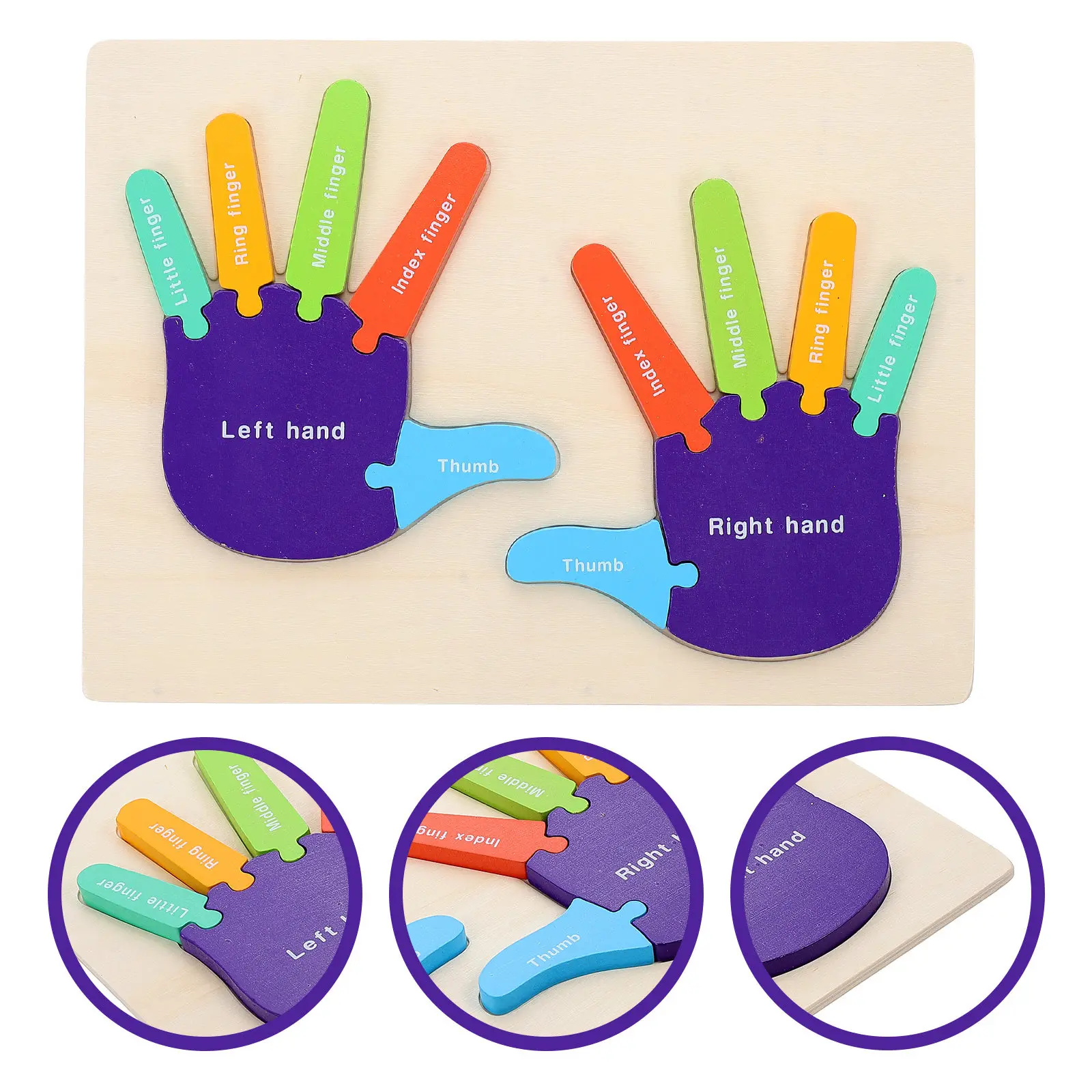 1Set Wooden Puzzle 3D Hand Shaped Puzzle Early Educational Interactive Cognitive Learning Block for Toddlers Ages 1-3 Cartoon
1Set Wooden Puzzle 3D Hand Shaped Puzzle Early Educational Interactive Cognitive Learning Block for Toddlers Ages 1-3 Cartoon