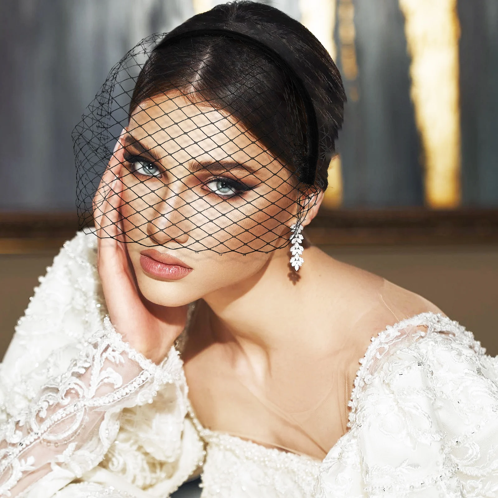 Veil Headband Birdcage Flapper Wedding Veil Bridal Short Mesh Fascinator Headpiece Tea Party Hair Accessories Hair Net
Veil Headband Birdcage Flapper Wedding Veil Bridal Short Mesh Fascinator Headpiece Tea Party Hair Accessories Hair Net