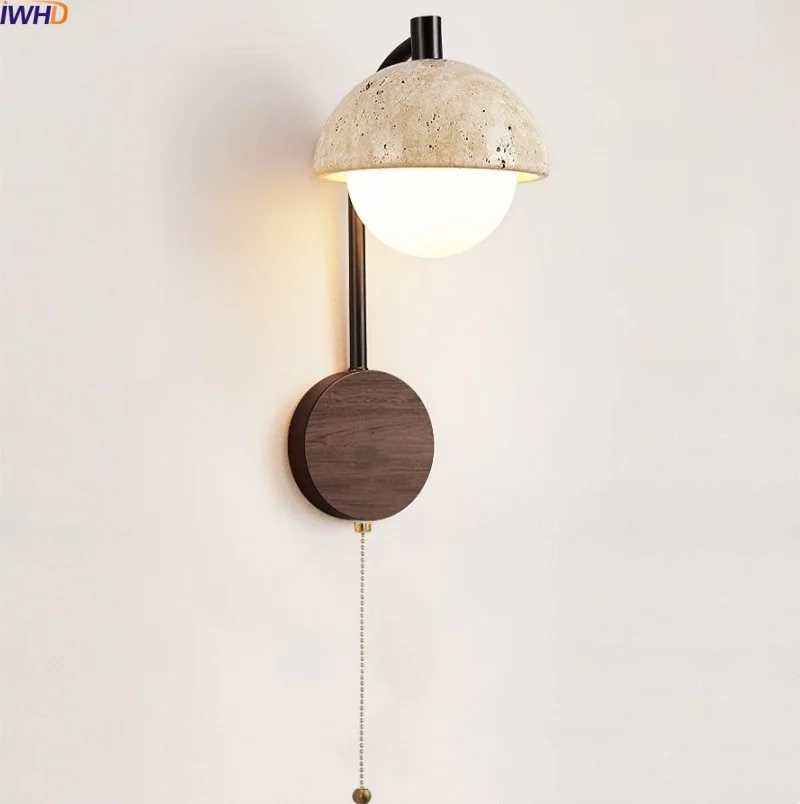 IWHD White Glass Interior LED Wall Lamps Reading With Switch Yellow Travertine Stone Bathroom Mirror Stair Light Wandleuchte
IWHD White Glass Interior LED Wall Lamps Reading With Switch Yellow Travertine Stone Bathroom Mirror Stair Light Wandleuchte