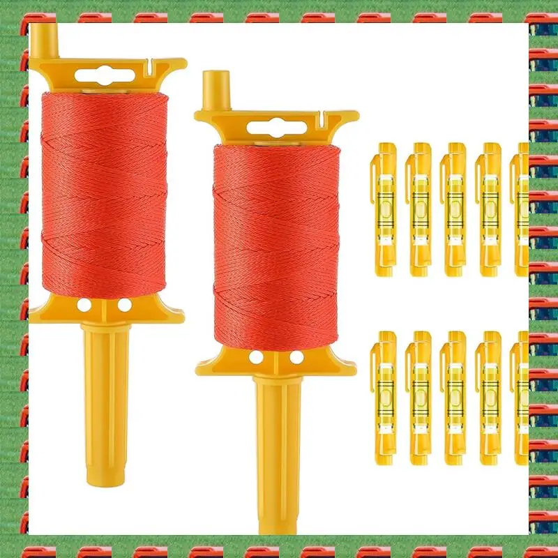 ABMO 2 Pack Mason-Line With Handle, Twisted 540 FT 18 Reloadable Line Reel With 10 Built In Levels, Braided Nylon Line
ABMO 2 Pack Mason-Line With Handle, Twisted 540 FT 18 Reloadable Line Reel With 10 Built In Levels, Braided Nylon Line