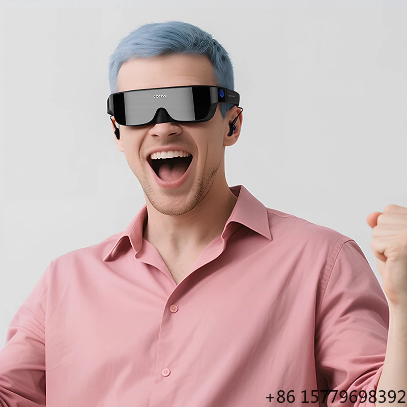 Smart Cinema Glasses with Display High-Res OLED Screen, Multi-Device Connectivity for Movie Gaming Adjustable Frame
Smart Cinema Glasses with Display High-Res OLED Screen, Multi-Device Connectivity for Movie Gaming Adjustable Frame