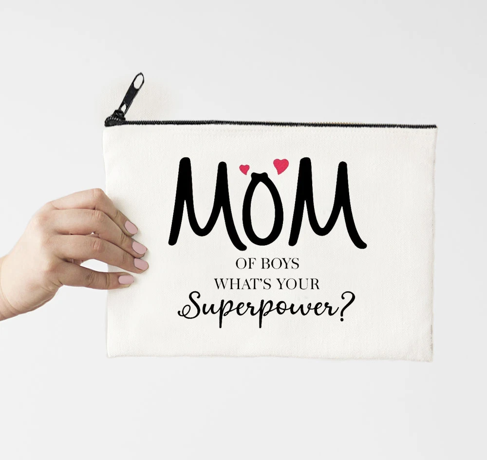 Mom of Boys Cosmetic Bag Women Power Fashion Makeup Bag Ladies Canvas Cosmetic Case Girls Make Up Organizer Travel Bag
Mom of Boys Cosmetic Bag Women Power Fashion Makeup Bag Ladies Canvas Cosmetic Case Girls Make Up Organizer Travel Bag