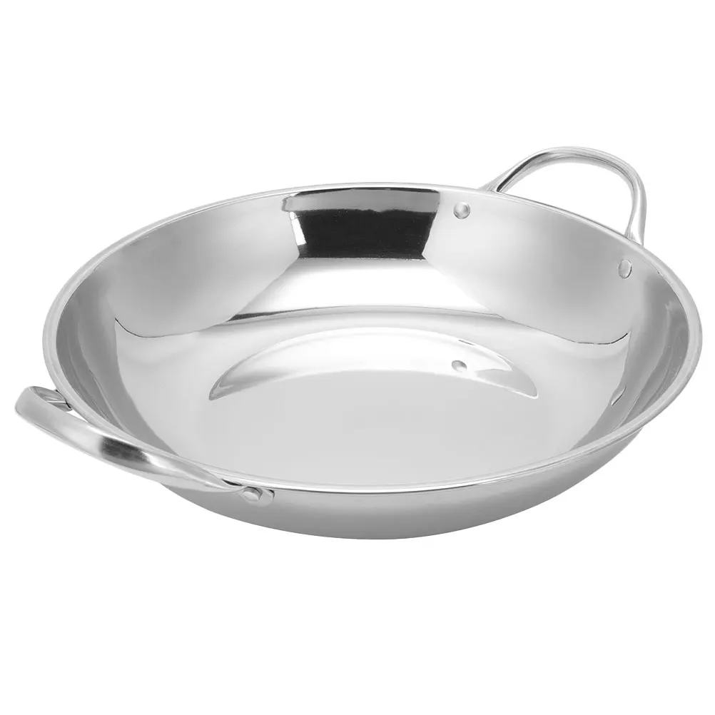 Stainless Steel Cooking Pot 28CM Silver Frying Pan Nonstick Smooth Surface Easy Clean Kitchen Helper Small Space Carry
Stainless Steel Cooking Pot 28CM Silver Frying Pan Nonstick Smooth Surface Easy Clean Kitchen Helper Small Space Carry
