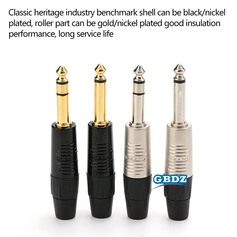Neutrik's 6.35mm 2 3 Pole Stereo Plug 1/4″ Mono Headset Audio Microphone SolderRP3C-B RP2C TRS Speaker Guitar TS Connector
Neutrik's 6.35mm 2 3 Pole Stereo Plug 1/4″ Mono Headset Audio Microphone SolderRP3C-B RP2C TRS Speaker Guitar TS Connector
