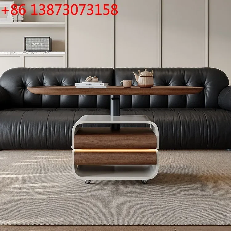 Simple and modern liftable mobile with wheels, living room sofa side table, small coffee table
Simple and modern liftable mobile with wheels, living room sofa side table, small coffee table