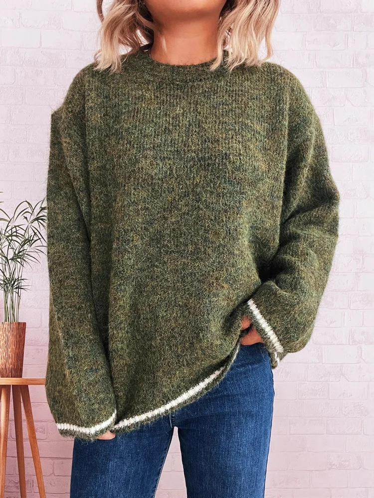 New In 2025 Autumn Winter Sweaters Women Long Sleeve Loose Knit Sweater Female Casual Jumpers
New In 2025 Autumn Winter Sweaters Women Long Sleeve Loose Knit Sweater Female Casual Jumpers