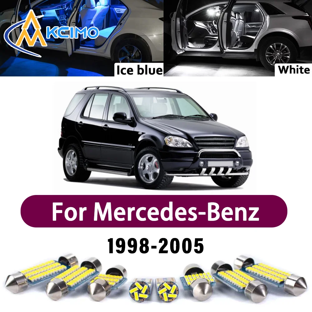 Error Free LED Interior Light Kit for Mercedes-Benz M class W163 1998-2005 Premium Bright Dome Trunk Mirror Reading Lamps Canbus
Error Free LED Interior Light Kit for Mercedes-Benz M class W163 1998-2005 Premium Bright Dome Trunk Mirror Reading Lamps Canbus