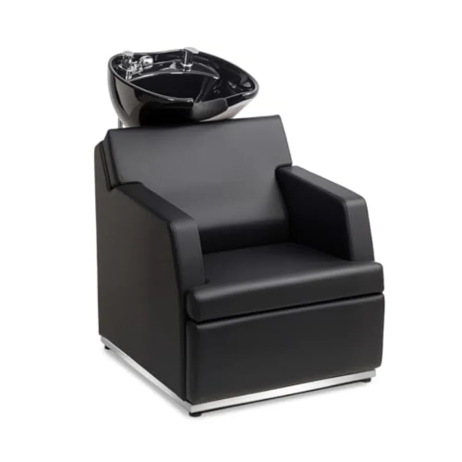 Shampoo Bowls for Salon, Black Shampoo Chair with Tilting Porcelain Sink, Hair Washing Station Backwash Barber Chair, Shampoo U
Shampoo Bowls for Salon, Black Shampoo Chair with Tilting Porcelain Sink, Hair Washing Station Backwash Barber Chair, Shampoo U