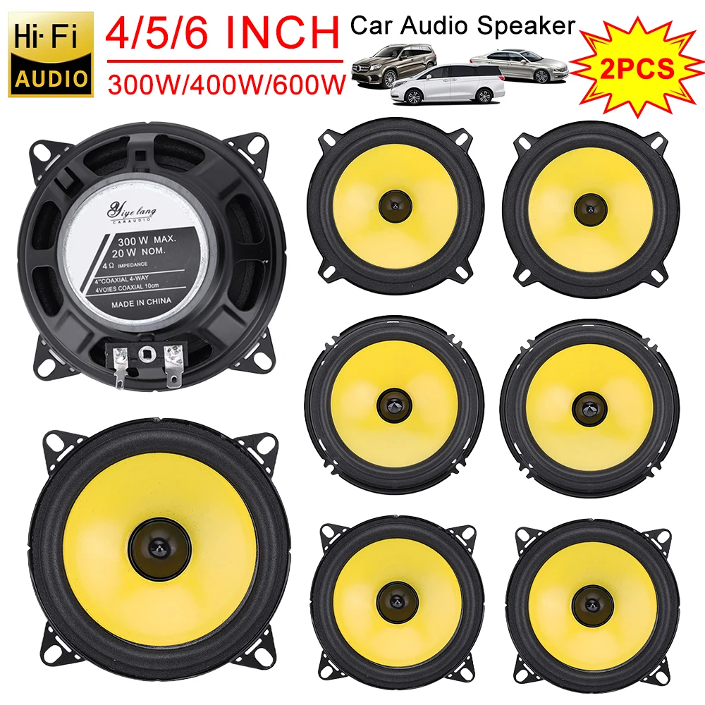 2PCS 4/5/6 Inch HiFi Car Speakers 600W Coaxial Subwoofer Automotive Audio Music Full Range Frequency Car Stereo Horn Speaker
2PCS 4/5/6 Inch HiFi Car Speakers 600W Coaxial Subwoofer Automotive Audio Music Full Range Frequency Car Stereo Horn Speaker