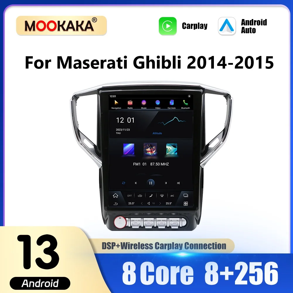 12.1'' Car Radio For Maserati Ghibli 2014-2019 Wireless Carplay Android Auto Multimedia Player GPS Navigation DSP Stereo Screen
12.1'' Car Radio For Maserati Ghibli 2014-2019 Wireless Carplay Android Auto Multimedia Player GPS Navigation DSP Stereo Screen