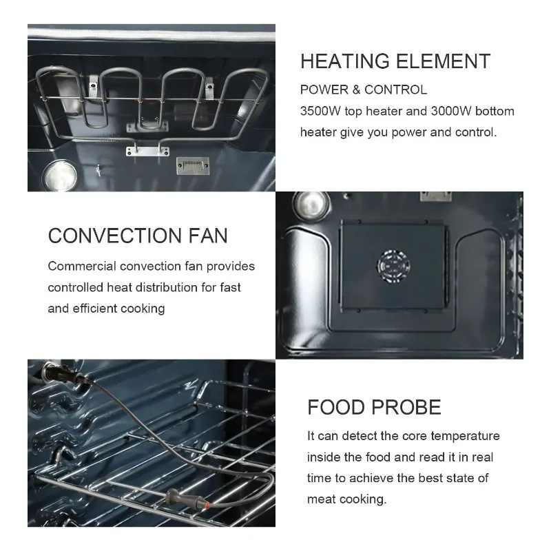 30 Inch 120V Indoor Electric Oven for Kitchen Countertop Baking And Roasting Appliance
30 Inch 120V Indoor Electric Oven for Kitchen Countertop Baking And Roasting Appliance