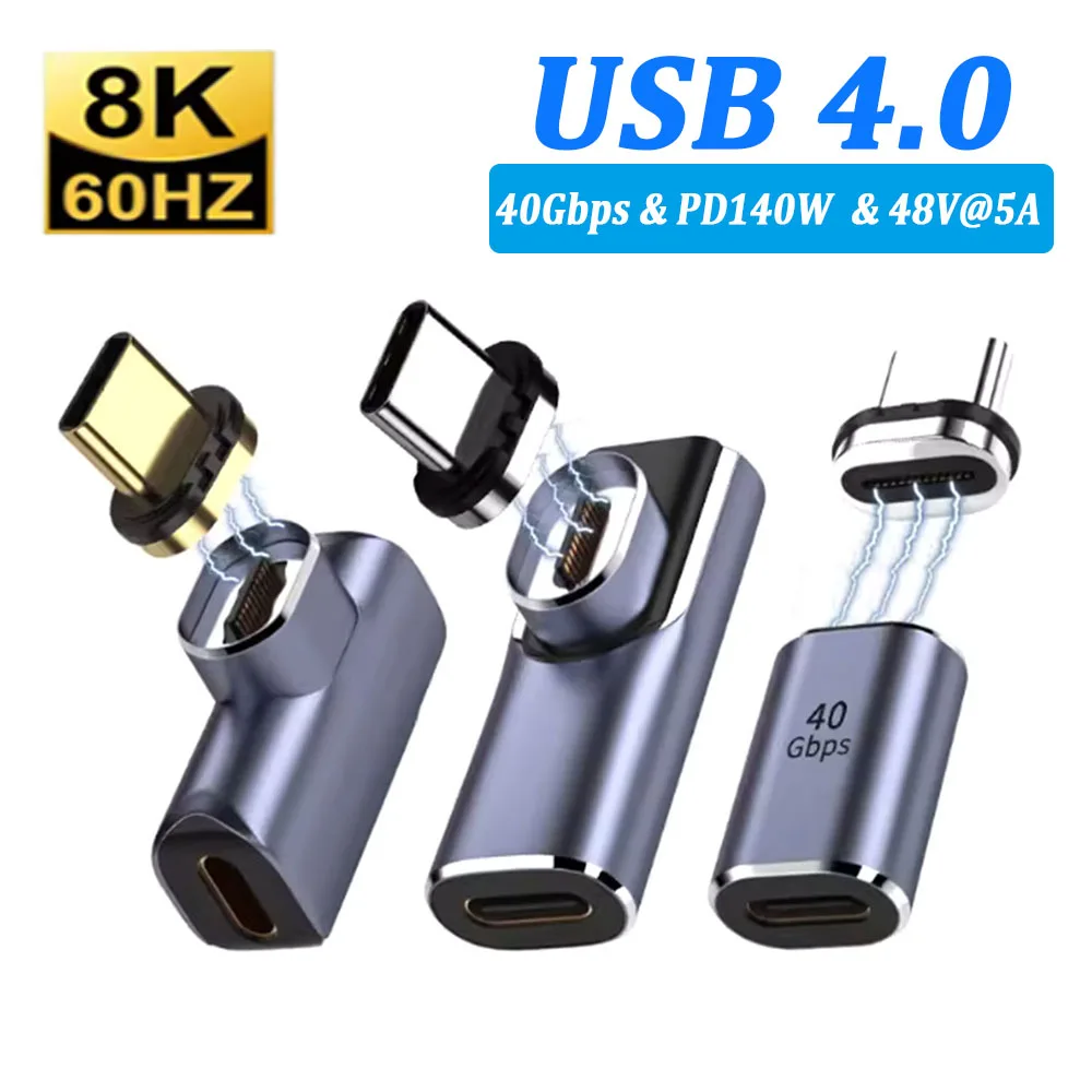 USB4.0 Thunderbolt3 Magnetic USB C To Type C Adapter 140W 40Gbps Fast Charging Magnet Charge Converter Cable 8K@60Hz USB-C Adapt
USB4.0 Thunderbolt3 Magnetic USB C To Type C Adapter 140W 40Gbps Fast Charging Magnet Charge Converter Cable 8K@60Hz USB-C Adapt