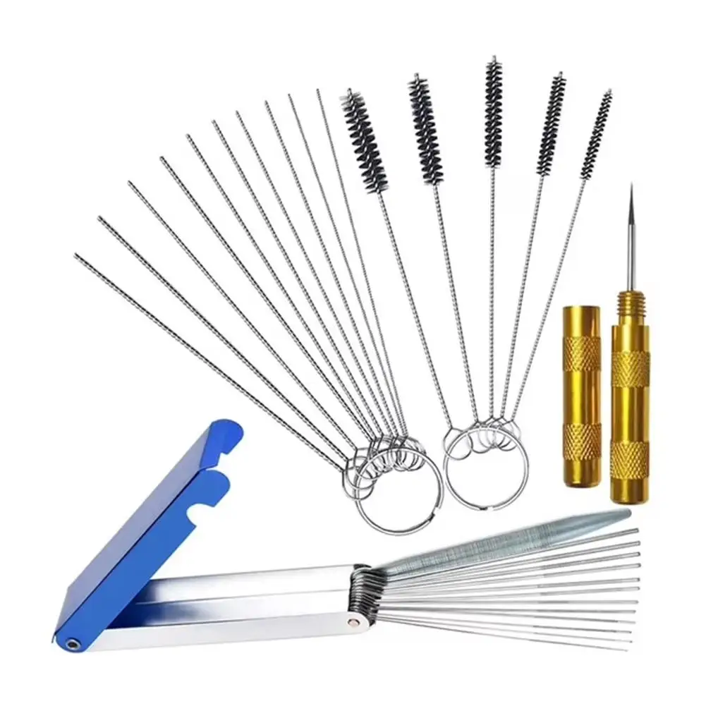 Carburetor Cleaning Tool Carbon Dirt Jet Remove Brushes Needles for Car Motorcycle Moped Scooter ATV Carb Jets Wire Cleaner Kits
Carburetor Cleaning Tool Carbon Dirt Jet Remove Brushes Needles for Car Motorcycle Moped Scooter ATV Carb Jets Wire Cleaner Kits