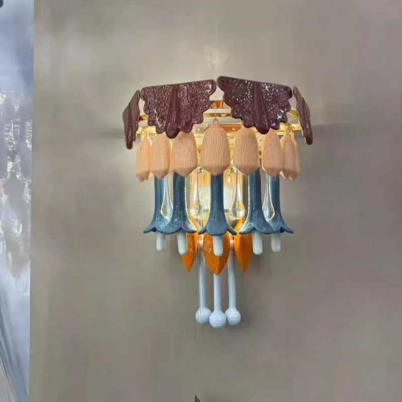 Italy Designer Retro Luxury CeramicLED Chandelier Living Room Restaurant Villa Hotel Bedroom Colorful Wall Lamp Home Decor Light
Italy Designer Retro Luxury CeramicLED Chandelier Living Room Restaurant Villa Hotel Bedroom Colorful Wall Lamp Home Decor Light