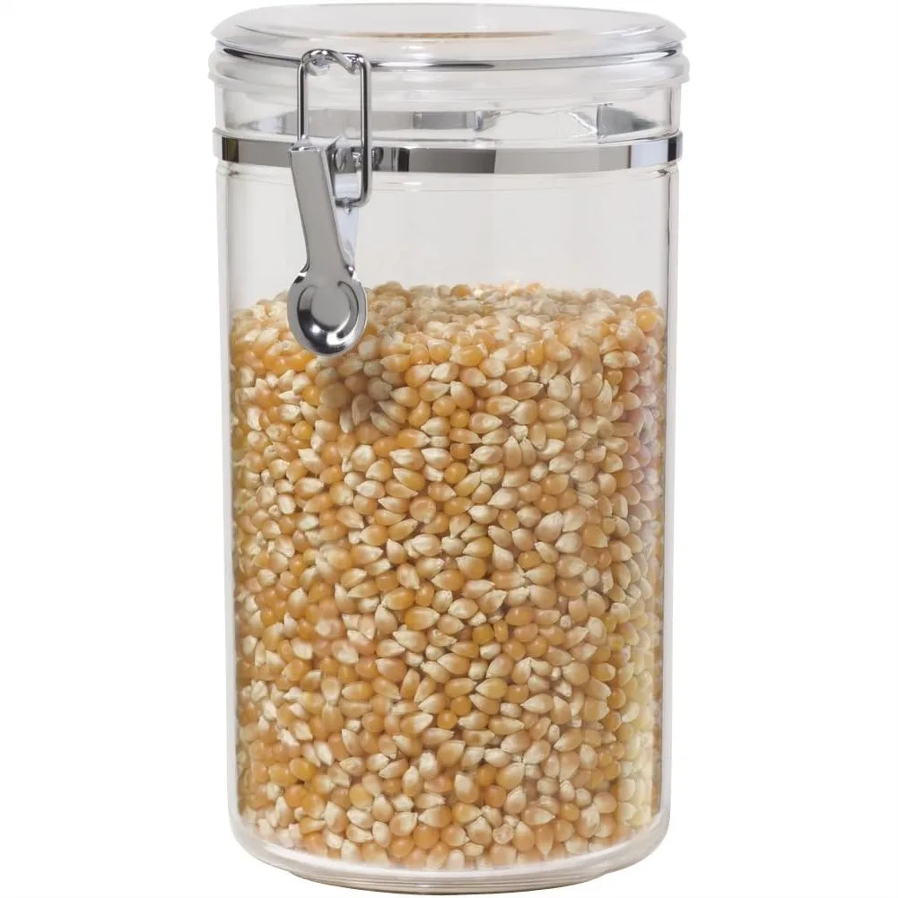 Large Clear Canister with Airtight Clamp Lid - 72 oz Food Storage for Kitchen & Pantry, Keep Dry Foods Fresh with Silicone Seal
Large Clear Canister with Airtight Clamp Lid - 72 oz Food Storage for Kitchen & Pantry, Keep Dry Foods Fresh with Silicone Seal