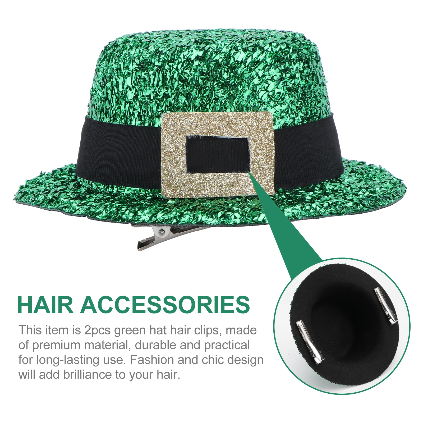 2PCS Green Hair Clips Party Headdress St Patrick's Day Decorations . Patrick'S Day Headdress Quality PET Material Fits
2PCS Green Hair Clips Party Headdress St Patrick's Day Decorations . Patrick'S Day Headdress Quality PET Material Fits