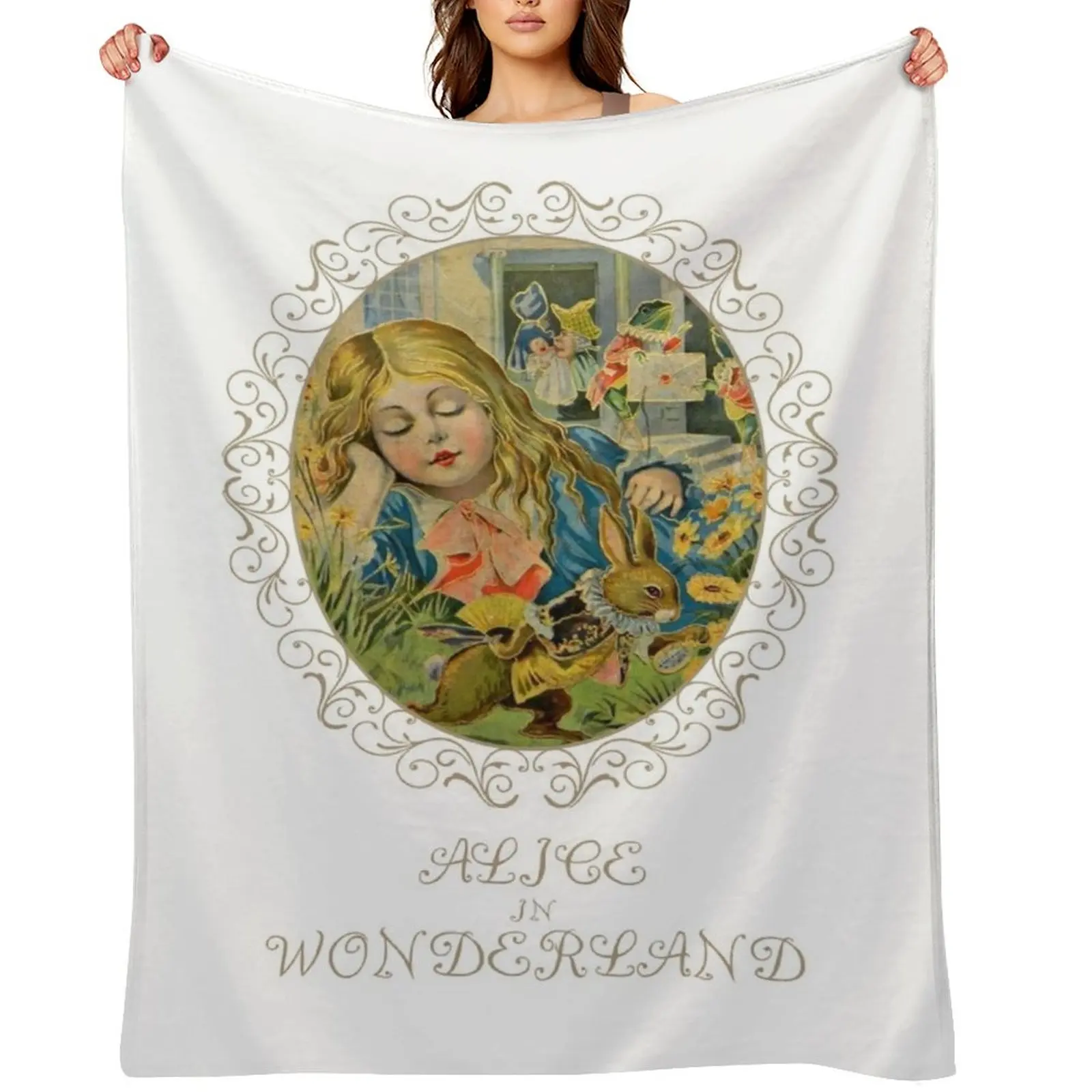 Alice Rabbit Mad Hatter Rabbit Hole Tea Party Fans Vintage Literary Gifts Throw Blanket Personalized Gift anime Blankets
Alice Rabbit Mad Hatter Rabbit Hole Tea Party Fans Vintage Literary Gifts Throw Blanket Personalized Gift anime Blankets