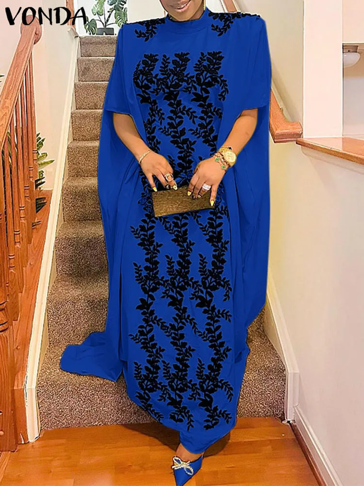 Plus Size VONDA Women 2023 Printed Maxi Dresses Summer Long Robe Bohemian Stand Collar Vestidos Casual Loose Sundress Baggy
Plus Size VONDA Women 2023 Printed Maxi Dresses Summer Long Robe Bohemian Stand Collar Vestidos Casual Loose Sundress Baggy