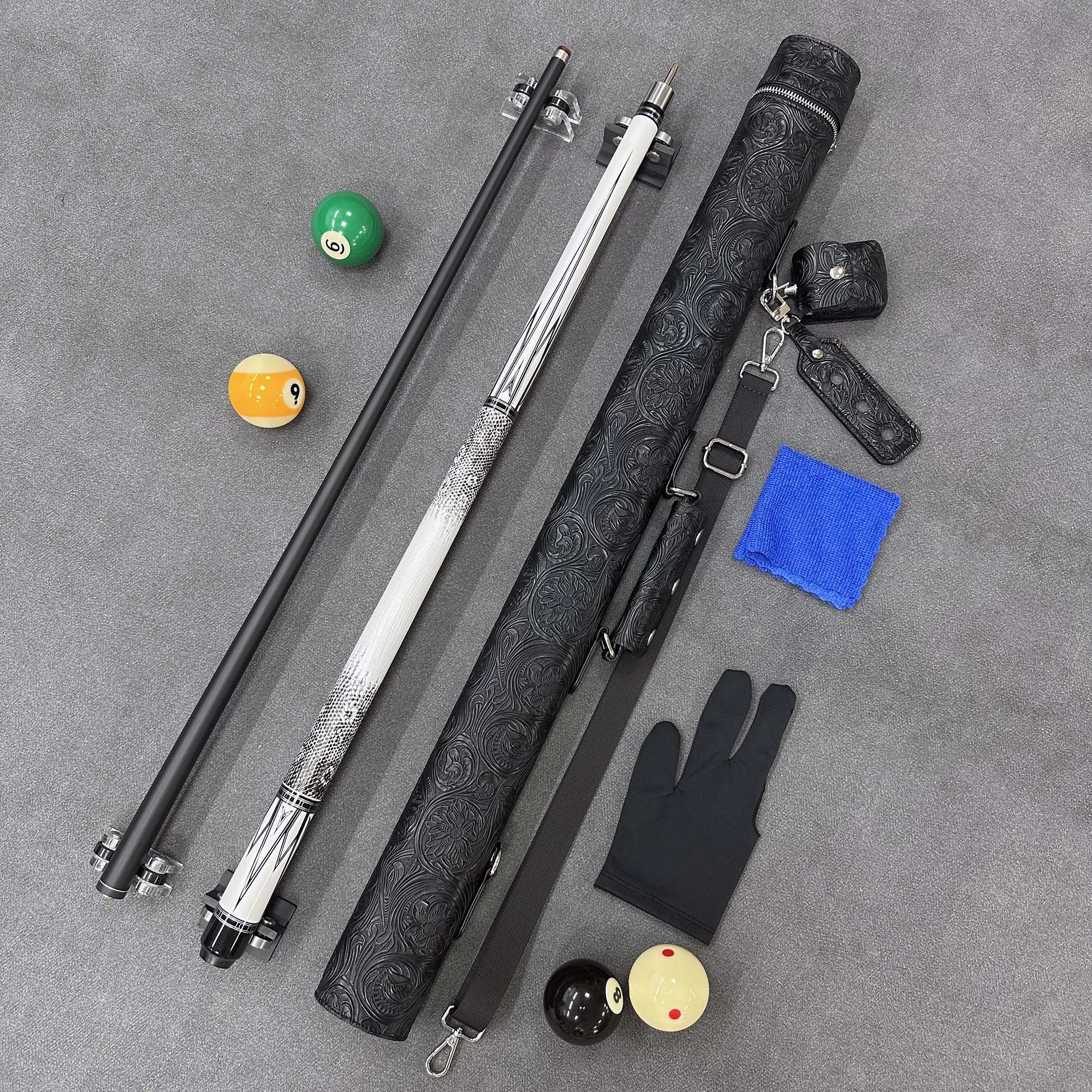 Exquisite billiard stick set, with lizard grips. Available in three sizes: 10mm, 11.5mm, and 13mm. Excellent gift
Exquisite billiard stick set, with lizard grips. Available in three sizes: 10mm, 11.5mm, and 13mm. Excellent gift