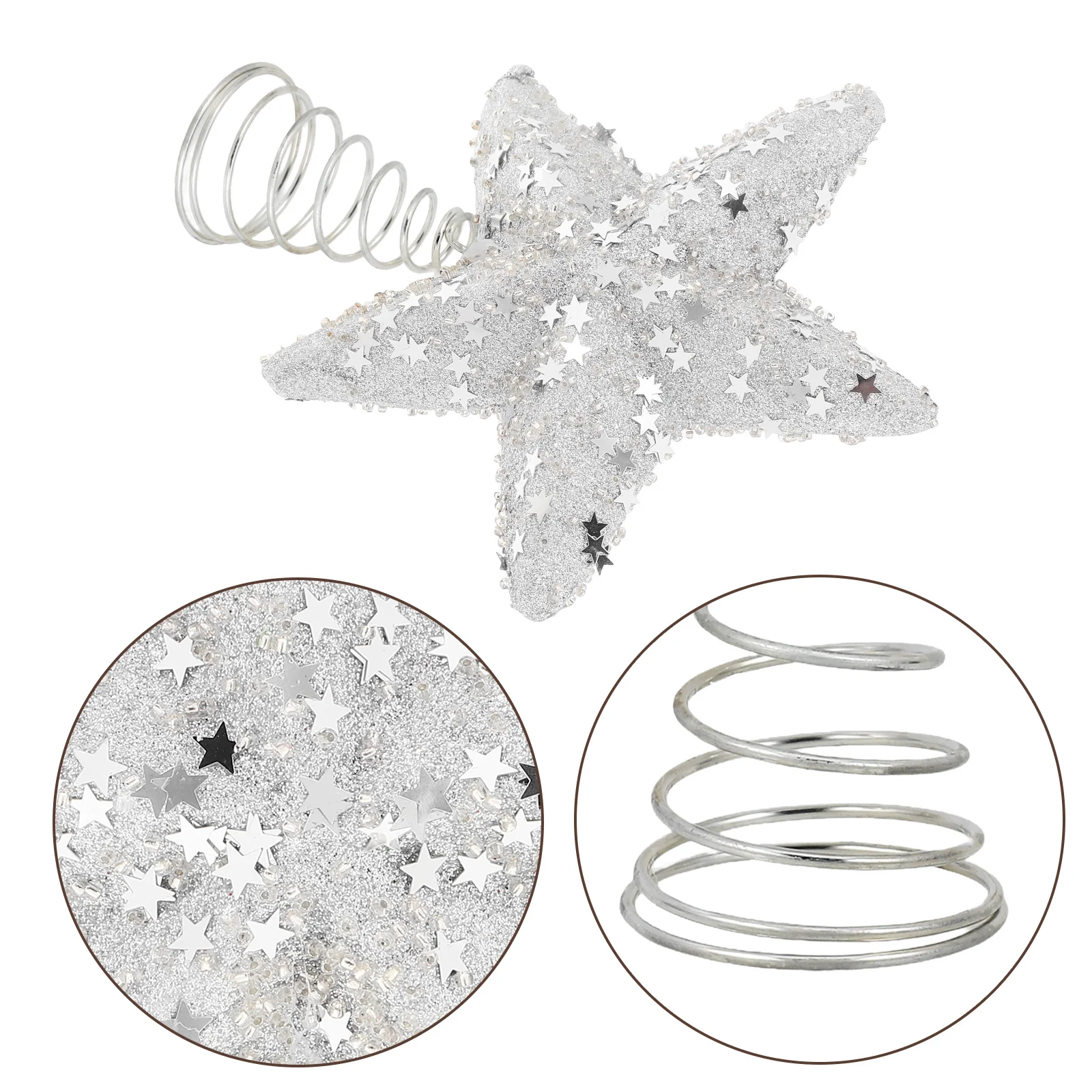 1pcs Christmas Topper Star Decoration Glitter Foam Iron Xmas Tree Ornament For Holiday Party Home Decor Xmas Tree Decorations
1pcs Christmas Topper Star Decoration Glitter Foam Iron Xmas Tree Ornament For Holiday Party Home Decor Xmas Tree Decorations