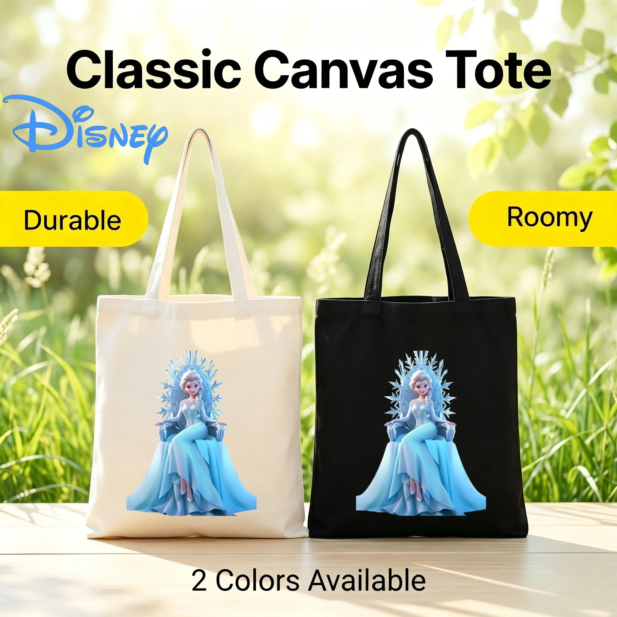 1PC Disney Frozen Elsa Ice Throne Print Canvas Tote Bag Eco Shopping Casual Shoulder Handbag
1PC Disney Frozen Elsa Ice Throne Print Canvas Tote Bag Eco Shopping Casual Shoulder Handbag