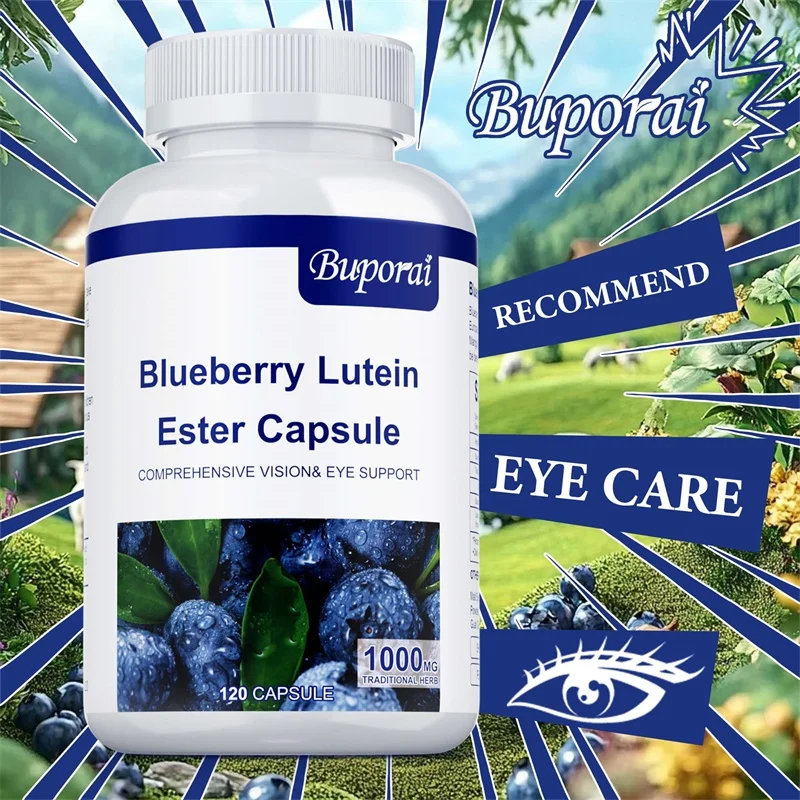Blueberry Lutein Ester Capsule - Helps Improve Visual Clarity, Reduce Eye Fatigue, and Reduce Oxidative Stress and Inflammation
Blueberry Lutein Ester Capsule - Helps Improve Visual Clarity, Reduce Eye Fatigue, and Reduce Oxidative Stress and Inflammation