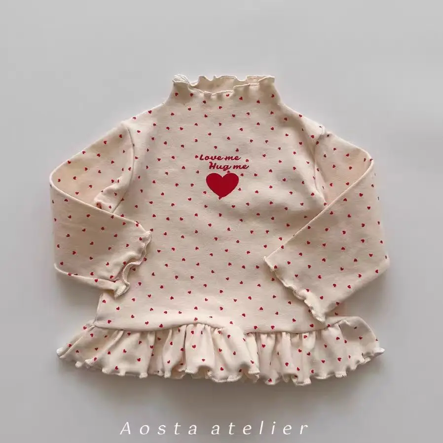 2026 Spring New Children Long Sleeve T Shirts Cotton Girls Sweet Heart Elastic Bottoming Shirts Kids Clothes Baby Lace T Shirts
2026 Spring New Children Long Sleeve T Shirts Cotton Girls Sweet Heart Elastic Bottoming Shirts Kids Clothes Baby Lace T Shirts