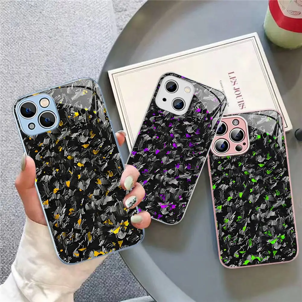 Forged Carbon Fundas Tempered Glass For Iphone 14 13 12 11 Pro Mini XS MAX 14Plus X XS XR Cover
Forged Carbon Fundas Tempered Glass For Iphone 14 13 12 11 Pro Mini XS MAX 14Plus X XS XR Cover