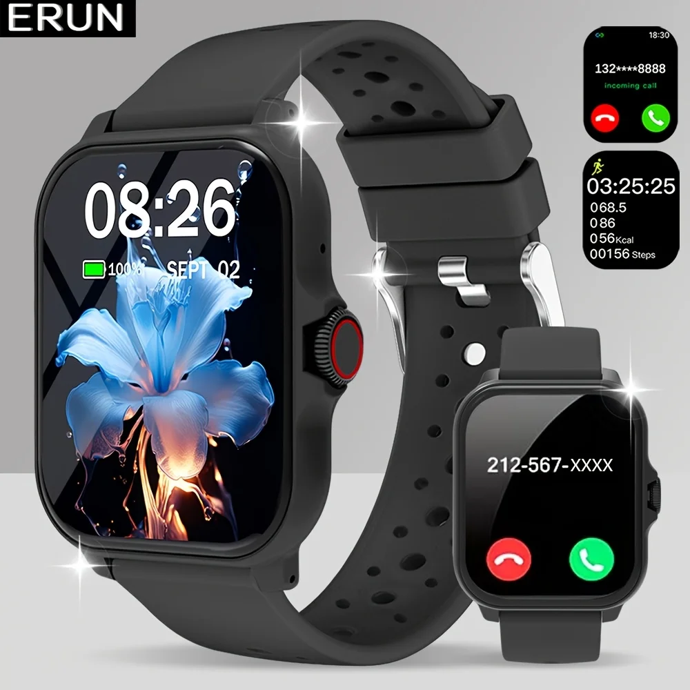 Smartwatch with Screen, Call/SMS Notifications, Music Control & Multi- Modes, Fitness Tracker for & Smartphones