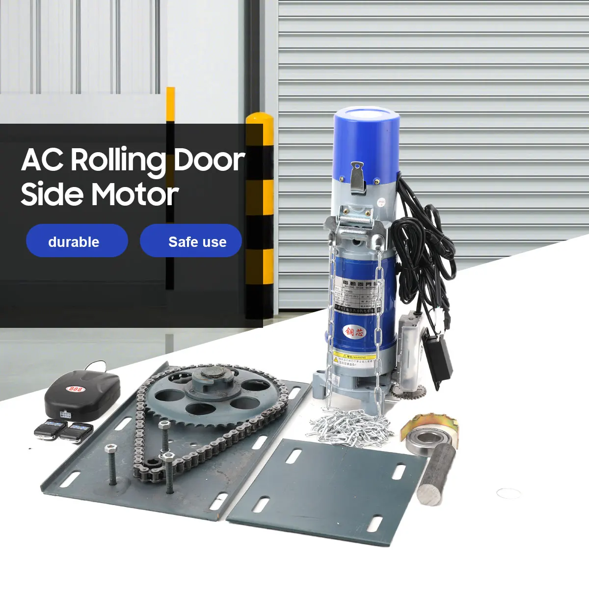 300W AC Rolling Door Side Motor 110V Roller Shutter Door Motor Electric Garage Door Shutter 3 Control 600KG 412N.m
300W AC Rolling Door Side Motor 110V Roller Shutter Door Motor Electric Garage Door Shutter 3 Control 600KG 412N.m