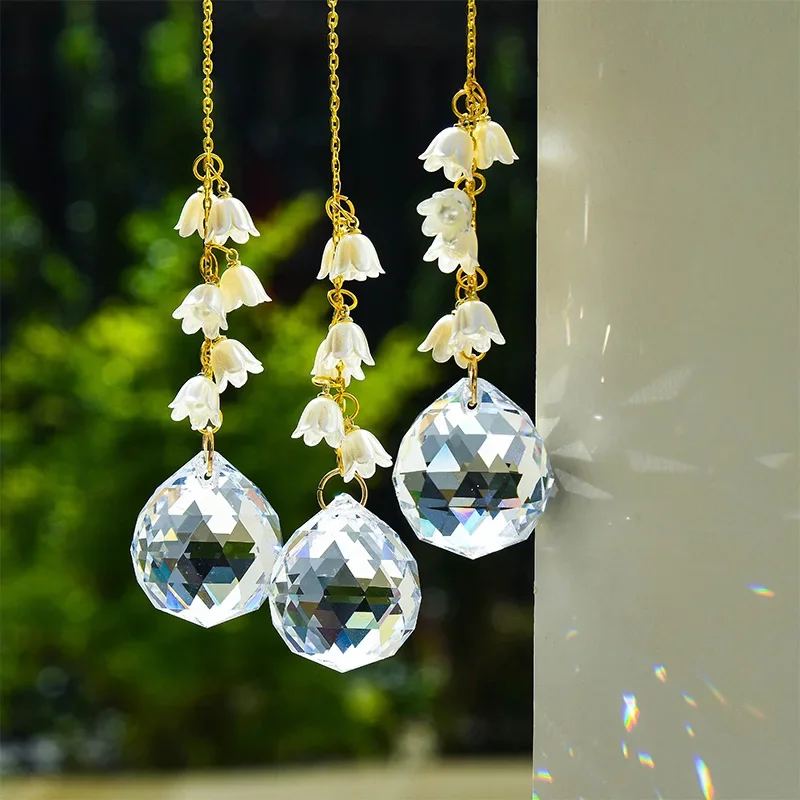 2pcs Lily of the Valley Sun Catcher Crystal Sun Catcher Car Hook, Car Pendant, Flower Bead Pendant, Room Decor, Home Decor
2pcs Lily of the Valley Sun Catcher Crystal Sun Catcher Car Hook, Car Pendant, Flower Bead Pendant, Room Decor, Home Decor