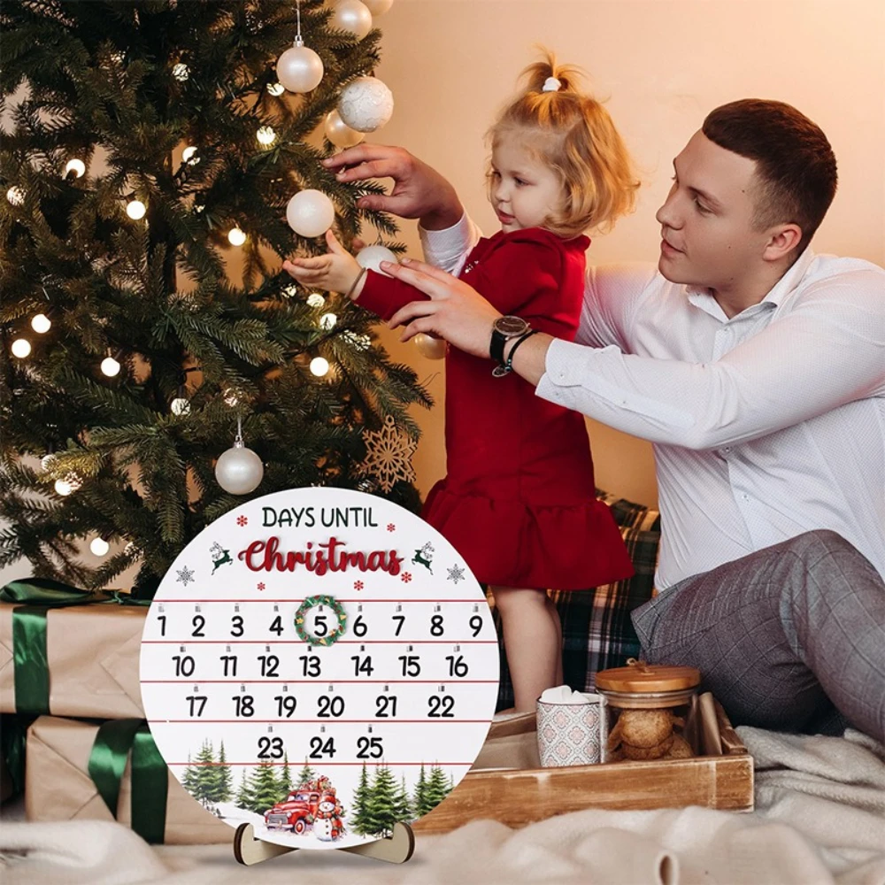 Household Daily-use Wooden Handicrafts 10.5inch Christmas Countdown Decorative Items Circular Countdown Ornaments Calendar
Household Daily-use Wooden Handicrafts 10.5inch Christmas Countdown Decorative Items Circular Countdown Ornaments Calendar