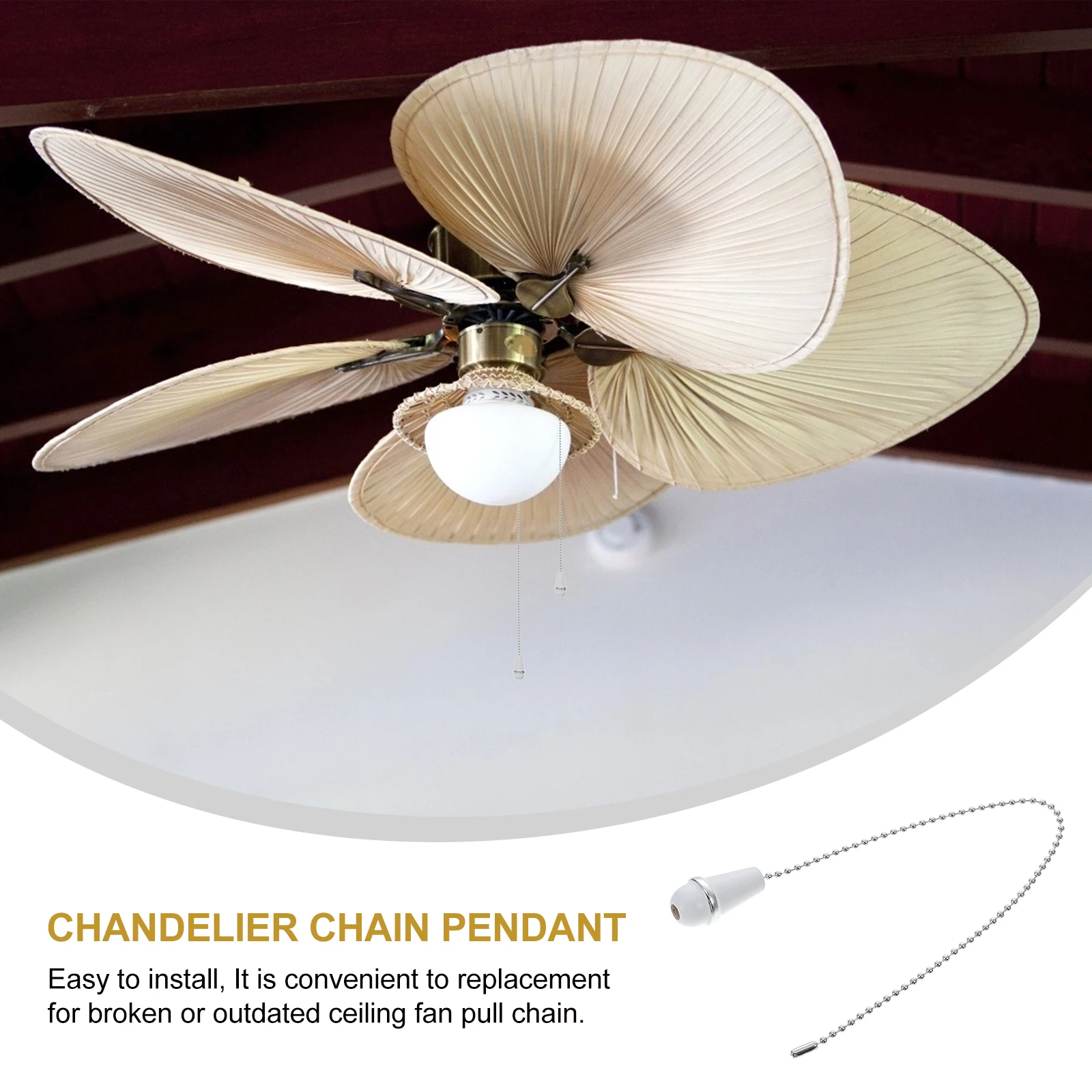 3pcs Ceiling Chain Replacement Chains With Wooden Knob Vintage Light Pull Cord Portable Pull Chain Extender For Bathroom Ceiling
3pcs Ceiling Chain Replacement Chains With Wooden Knob Vintage Light Pull Cord Portable Pull Chain Extender For Bathroom Ceiling