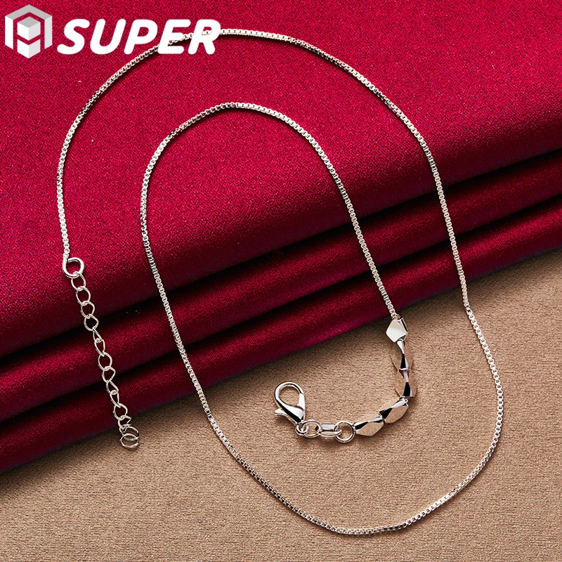 925 Sterling Silver Box Chain Slide Smooth Geometric Bead Pendant Necklace For Women Man Fashion Wedding Charm Jewelry
925 Sterling Silver Box Chain Slide Smooth Geometric Bead Pendant Necklace For Women Man Fashion Wedding Charm Jewelry